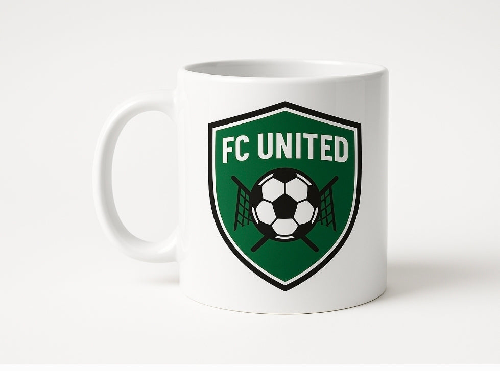 Tasse bedruckt - Fußball Vereinslogo Personalisiert