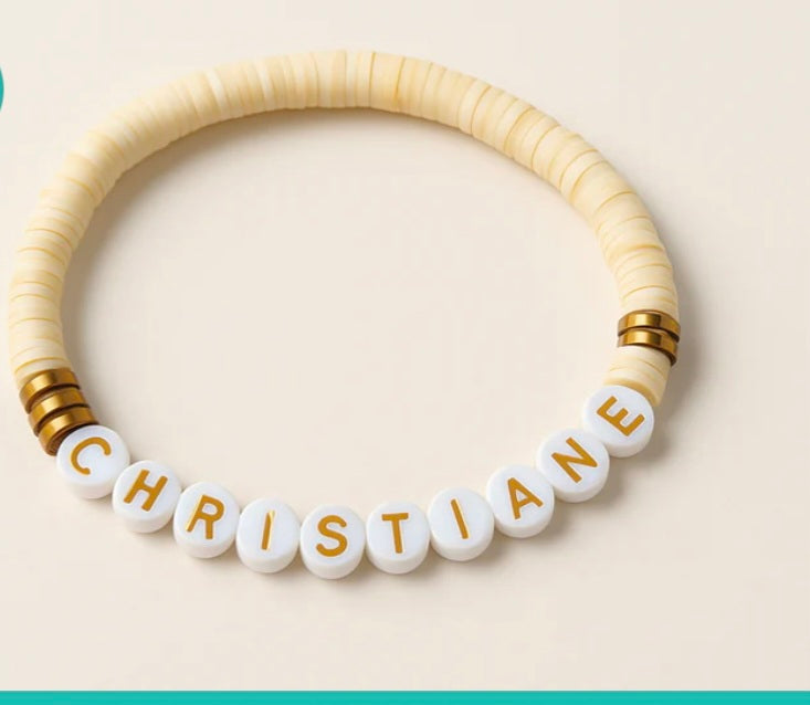 Namensarmband personalisiert - Perlen Namen individuell